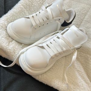 Alexander McQueen size 46 mens oversized sneakers , white/black. Worn 1x